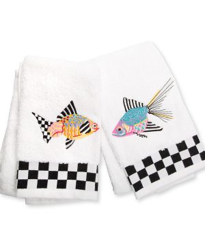 MacKenzie-Childs - Fantasia Fish Hand Towels - Set of 2