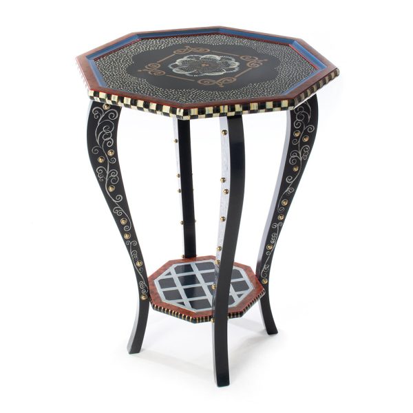 MacKenzie-Childs - Halycon Occasional Table - Black/Gold
