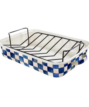 MacKenzie-Childs - Royal Check Roasting Pan with Rack - Core