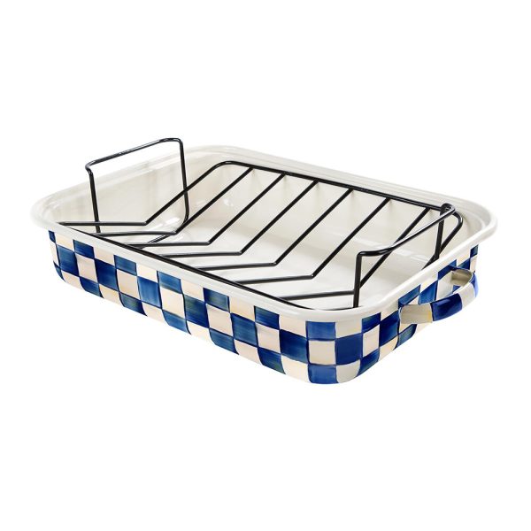 MacKenzie-Childs - Royal Check Roasting Pan with Rack - Core